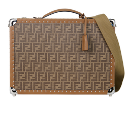 FF Trunk Bag, Fabric/Leather, Brown, 0179, DB/S/CL/K, 2*